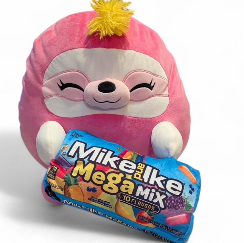 Zuru, Snackles Susie Sloth Plush With Mike And Ike